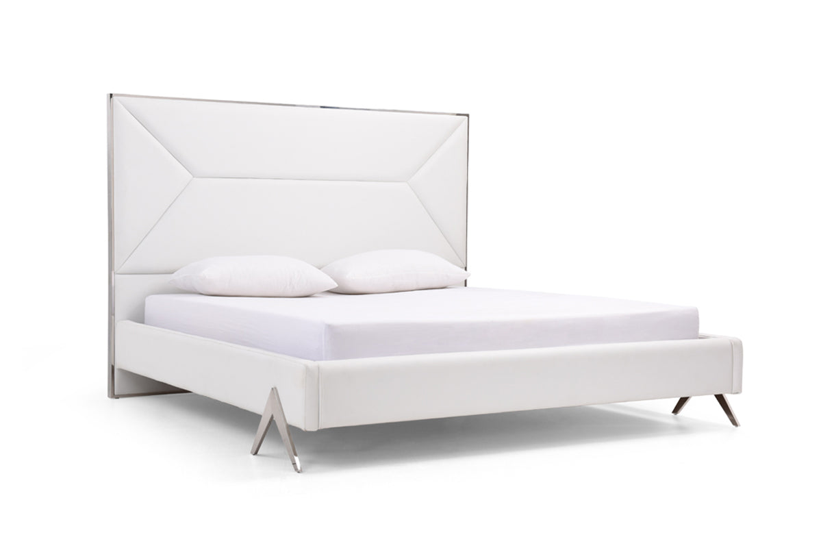 Modrest Candid Modern White Bed