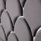 Modrest Audrey Modern Grey Velvet & Stainless Steel Bed