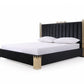 Modrest Token Modern Black & Gold Bed