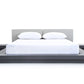 Modrest Opal Modern Wenge & Grey Platform Bed