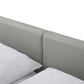 Modrest Opal Modern White & Grey Platform Bed