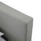 Modrest Opal Modern White & Grey Platform Bed