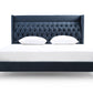 Modrest Wales Modern Blue Fabric Bed