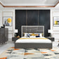 Modrest Chrysler Modern Grey Bonded Leather Bed