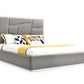 Modrest Chrysler Modern Grey Bonded Leather Bed