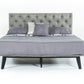 Modrest Gibson Modern Grey Fabric Bed