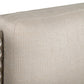 Modrest Bergeron - Contemporary Cream Woven Fabric Bed