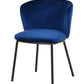 Modrest Bessie - Modern Blue Velvet Dining Chair (Set of 2)