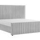 Modrest Beverly - Modern Grey Velvet Bed