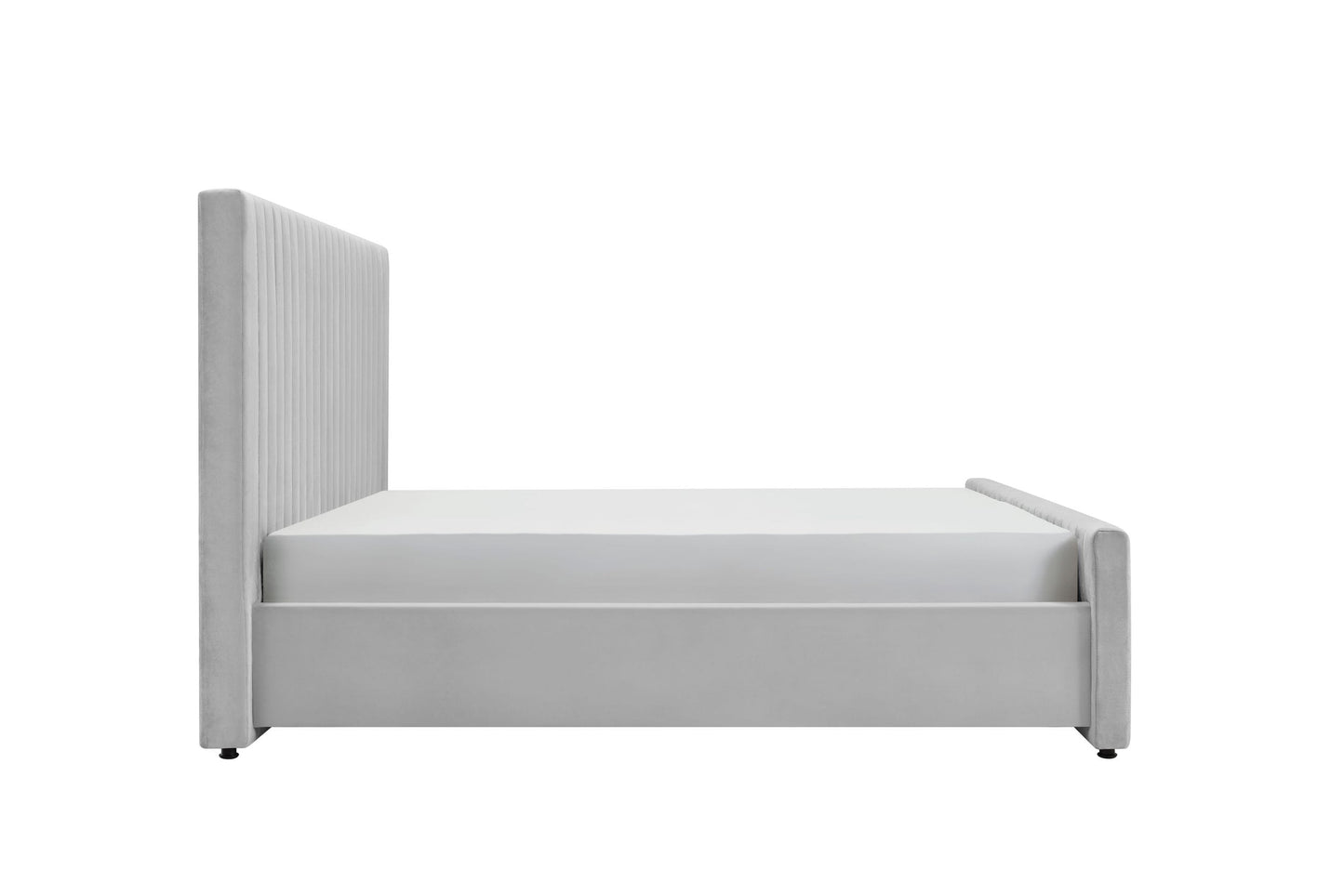 Modrest Beverly - Modern Grey Velvet Bed