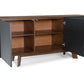 Modrest Weylyn Modern Charcoal Grey & Walnut Buffet