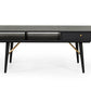 Modrest Billy Modern Black Oak & Gold Coffee Table