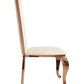 Modrest Bonnie - Beige Velvet & Rose Gold Dining Chair (Set of 2)