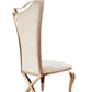 Modrest Bonnie - Beige Velvet & Rose Gold Dining Chair (Set of 2)
