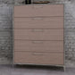 Nova Domus Boston - Modern Brown Oak & Brushed Stainless Steel Chest