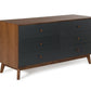 Nova Domus Dali Modern Grey & Walnut Dresser