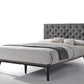 Modrest Gibson Modern Grey Fabric Bed