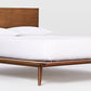 Modrest Carmen Mid-Century Modern Walnut Bed
