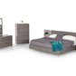 Nova Domus Bronx Italian Modern Faux Concrete & Grey Nightstand