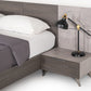 Nova Domus Bronx Italian Modern Faux Concrete & Grey Nightstand