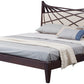 Modrest Prism Modern Brown & Beige Bonded Leather Bed