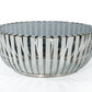 Modrest Cage Modern Stainless Steel Round Coffee Table w/ Glass Top