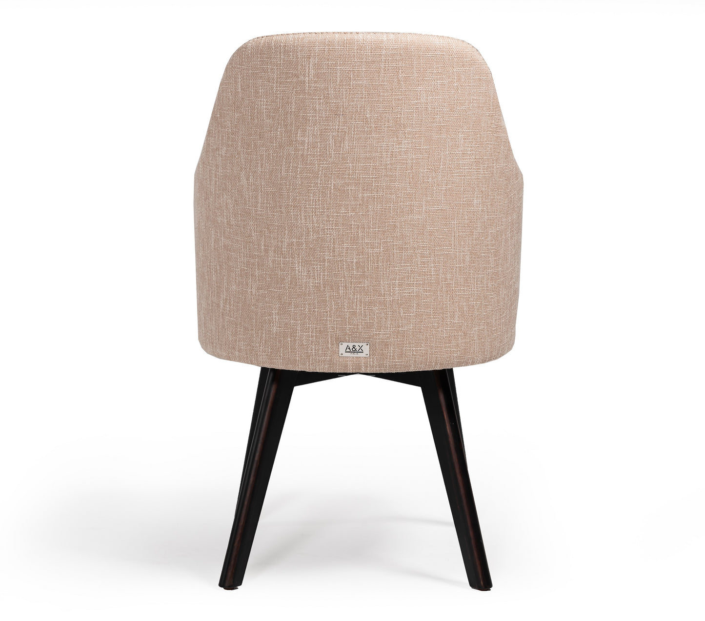 A&X Caligari Modern Beige Fabric Dining Chair (Set of 2)