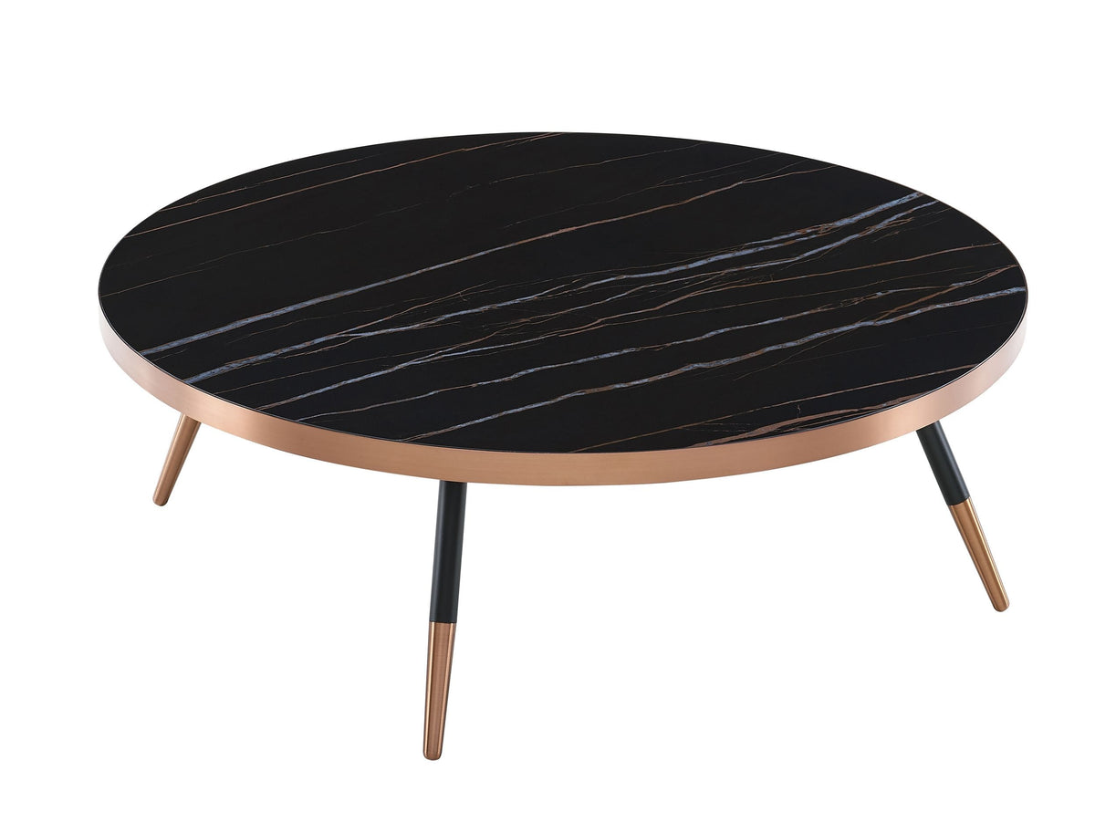 Modrest Cayson - Modern Black Ceramic Coffee Table