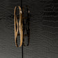 A&X Talin Modern Black Crocodile & Rosegold Buffet