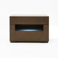 Ceres Modern Brown Oak and Grey Nightstand