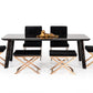 Modrest Chadwick Modern Ebony & Rosegold Dining Table