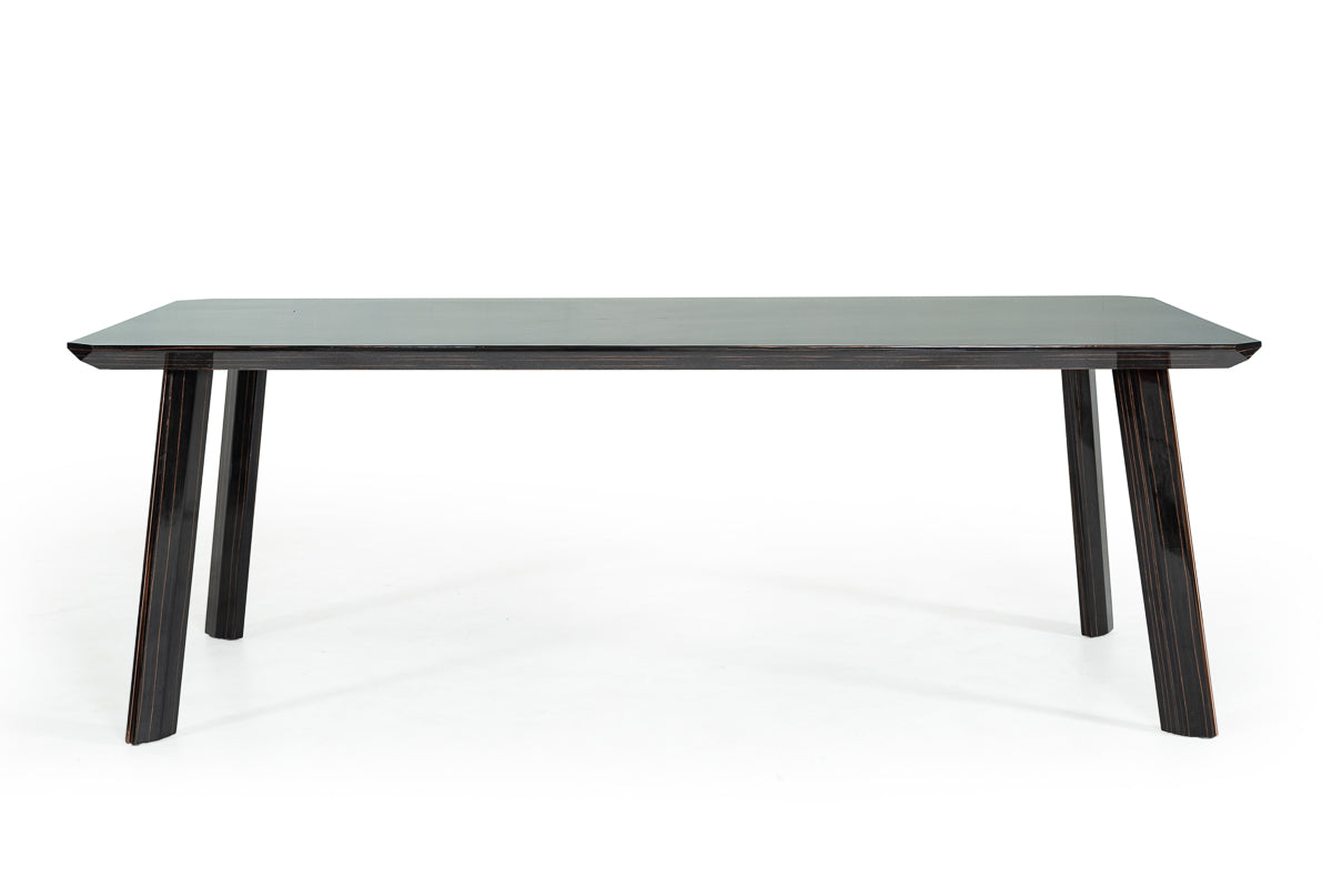 Modrest Chadwick Modern Ebony & Rosegold Dining Table