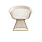 Modrest Chandler - Modern Beige Velvet & Gold Dining Chair