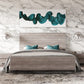 Modrest Charlene Modern Grey Elm & Stainless Steel Bed