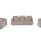 A&X Talin Modern Beige Fabric Sofa set