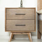 Modrest Claire - Contemporary Natural Light Mocha Acacia Nightstand