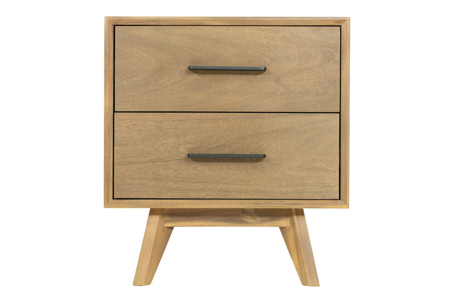 Modrest Claire - Contemporary Natural Light Mocha Acacia Nightstand