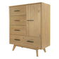 Modrest Claire - Contemporary Natural Light Mocha Acacia Chest