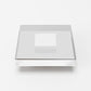 Modrest Clarion - Modern White & Clear Glass Coffee Table
