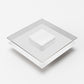Modrest Clarion - Modern White & Clear Glass Coffee Table