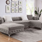 Modern Navy Flannelette Sectional