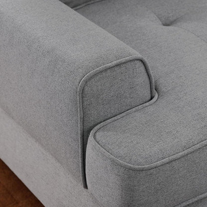 Gray Tufting Sectional