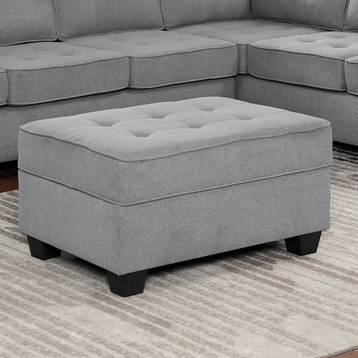 Gray Tufting Sectional