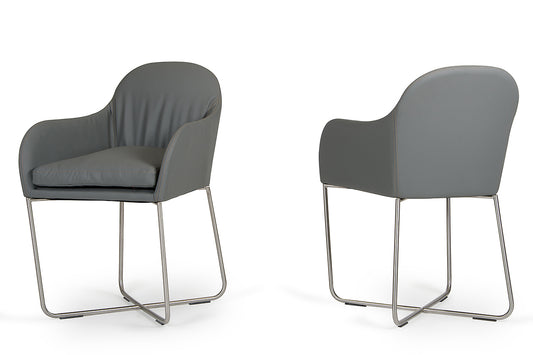 Modrest Sweeny Modern Grey Dining Chair