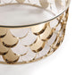 Modrest Javier Modern Glass & Gold Round Coffee Table