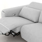 Divani Casa Cyprus - Contemporary Grey Fabric Loveseat w/ Electric Recliners