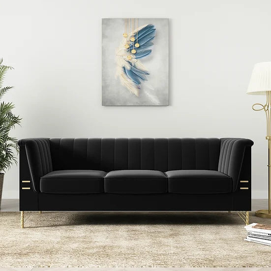Black or Orange UPHOLSTERED SOFA