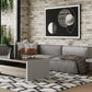 Divani Casa Navstar - Contemporary Modular Grey Fabric Sectional Sofa
