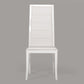 Donna - Contemporary White Leatherette Dining Chair (Set of 2)