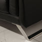 Divani Casa Doss - Modern Black Eco-Leather Right Facing Sectional Sofa